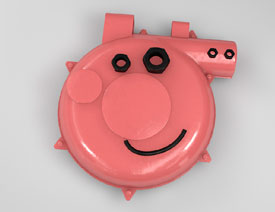 C4D制作金属质感的硬核佩奇