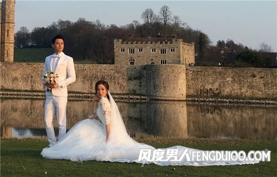 罗仲谦杨怡古堡拍婚纱照