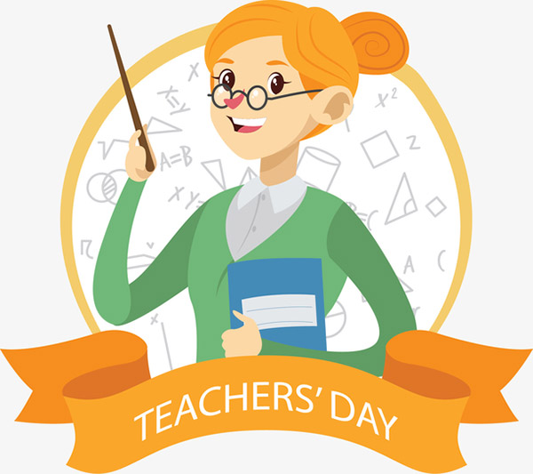 教师节可爱女老师